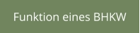 Funktion eines BHKW